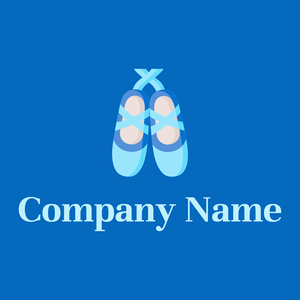 Ballet shoes logo on a Navy Blue background - Games & Recreation