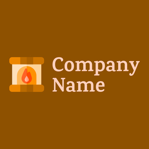 Fireplace logo on a Olive background - Games & Recreation