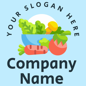 fresh vegetables bowl logo - Agriculture