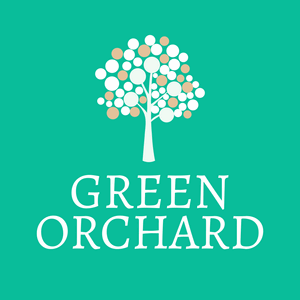 green orchard logo with  apples - Environmental & Green