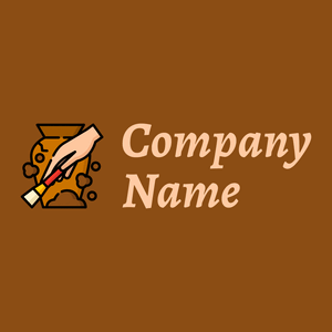 Brush logo on a Saddle Brown background - Entertainment & Arts