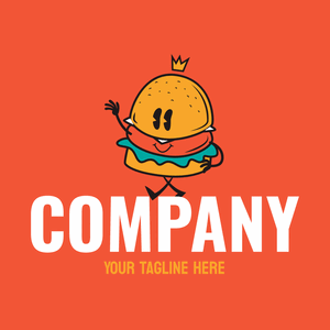 Burger logo with crown - Food & Drink