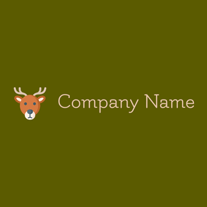 Deer on a Olive background - Animals & Pets