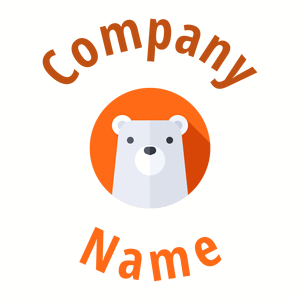 Pumpkin Polar bear on a White background - Animals & Pets