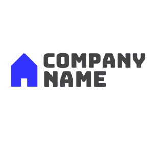 Logo with little blue house - Architectural