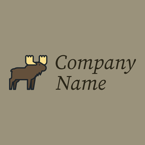 Moose on a Grey Olive background - Animals & Pets