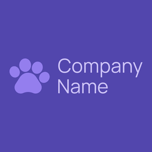 Pawprint logo on a Royal Purple background - Animals & Pets