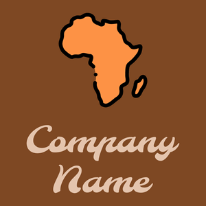 Africa logo on a Peru Tan background - Environmental & Green