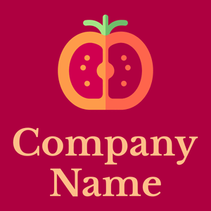 Tomato logo on a Eggplant background - Food & Drink