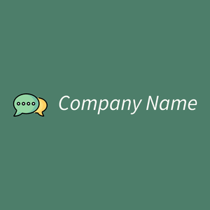 Chat logo on a Dark Green Copper background - Communications