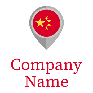 Pin China on a White background - Travel & Hotel