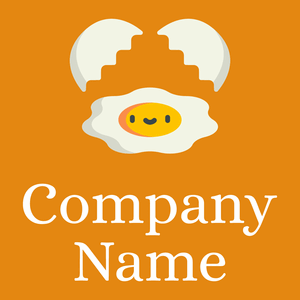 Egg logo on a Gamboge background - Agriculture