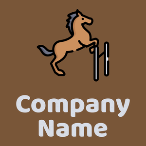 Horse on a Shingle Fawn background