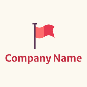 Amaranth Red flag on a Linen background - Business & Consulting