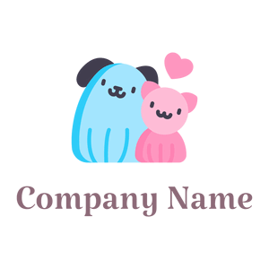 Dog logo on a White background - Animals & Pets