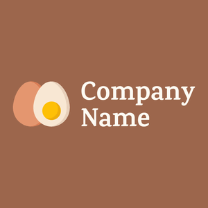 Egg logo on a Dark Tan background - Agriculture