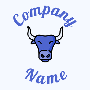 Bull on a Alice Blue background - Animals & Pets