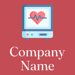 Cardiogram logo on a red background - Medical & Pharmaceutical