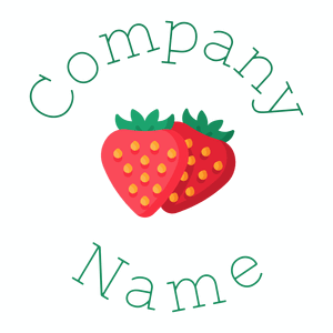 Strawberry logo on a White background - Food & Drink