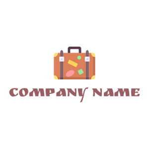 Travel bag logo on a White background - Travel & Hotel