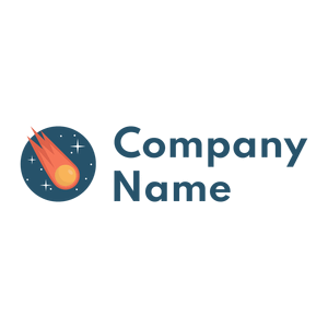 Rounded Meteorite logo on a White background - Abstract