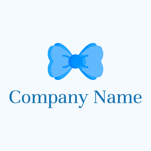 Maya Blue Bow tie on a Alice Blue background - Sports