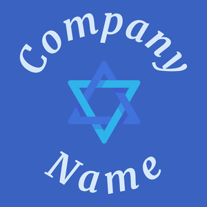 Star of david on a Free Speech Blue background