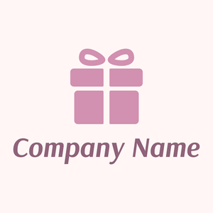 Gift box with a bow logo on a Snow background - Retail