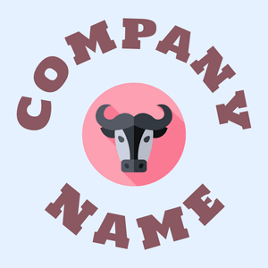 Carnation Pink Buffalo on a Alice Blue background - Animals & Pets