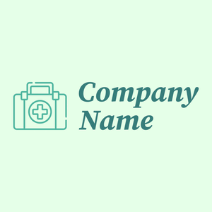 First aid box logo on a Honeydew background - Education