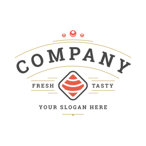 square sushi restaurant logo - Food & Drink