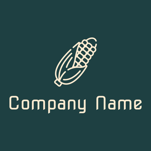 Corn logo on a Nordic background - Agriculture