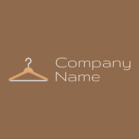 Clothes hanger logo on a Dark Tan background - Fashion & Beauty