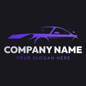 sparkling purple car logo - Automotive & Vehicle