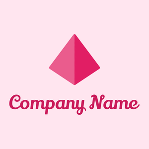 Triangle logo on a Lavender Blush background - Abstract