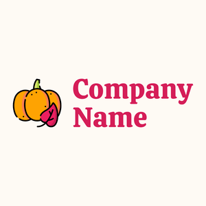 Orange Pumpkin on a Floral White background - Landscaping