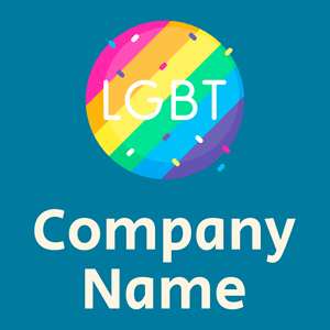 Lgbt logo on a Cerulean background - Community & Non-Profit