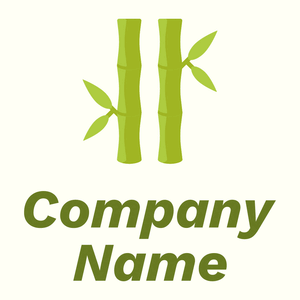 Bamboo logo on a Ivory background - Environmental & Green