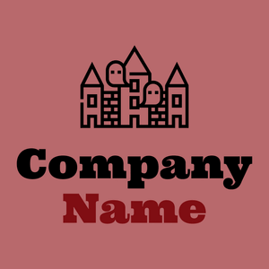 Haunted logo on a Contessa background - Architectural