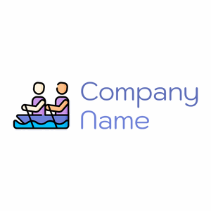 Canoeing logo on a White background - Sports