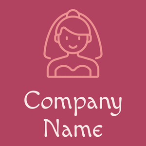 Bride logo on a Rouge background - Wedding Service