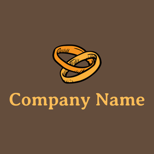 Wedding rings logo on a Spice background - Wedding Service