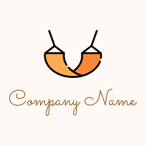 Hammock logo on a Seashell background - Travel & Hotel