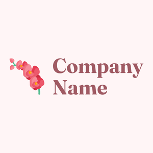 Flowers logo on a Snow background - Agriculture