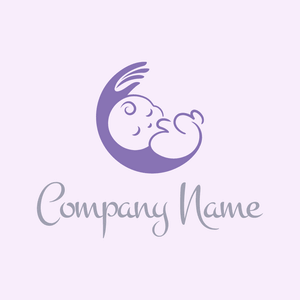 sleeping baby in arm logo - Children & Childcare