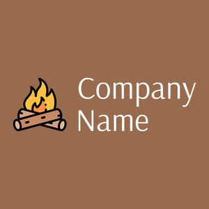 Bonfire logo on a Dark Tan background - Environmental & Green