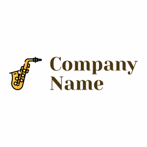 Saxophone logo on a White background - Entertainment & Arts