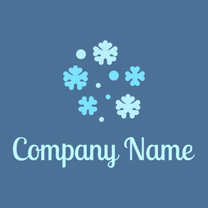 Snowflakes logo on a San Marino background - Abstract