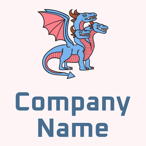 Dragon logo on a Snow background - Animals & Pets