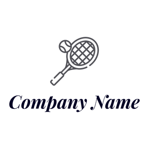 Tennis racket logo on a White background - Games & Recreation